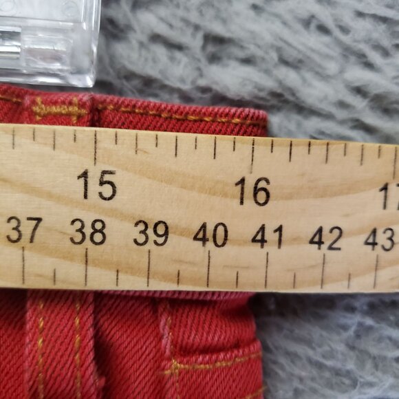 Current / Elliott Jeans Womens 28 Red Mid-Rise Skinny Fit Stretch Denim - Picture 3 of 10